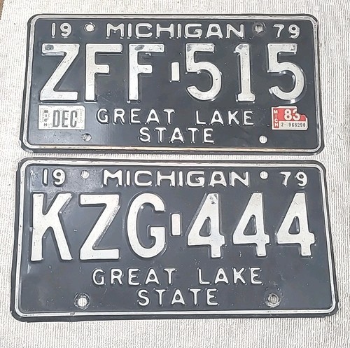 1979 michigan license plate - michigan,