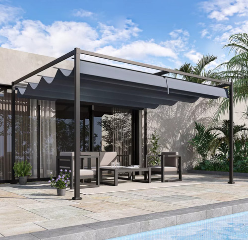 Metal garden canopy - garden, outdoor