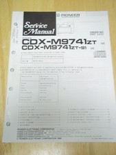Pioneer Service Manual~CDX-M9741ZT CD Player~Original~Repair