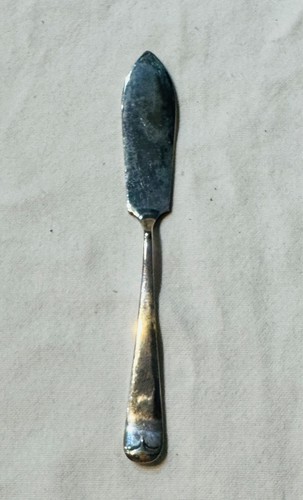 Antique silver plated butter