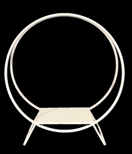 White double hoop - hoop, ring