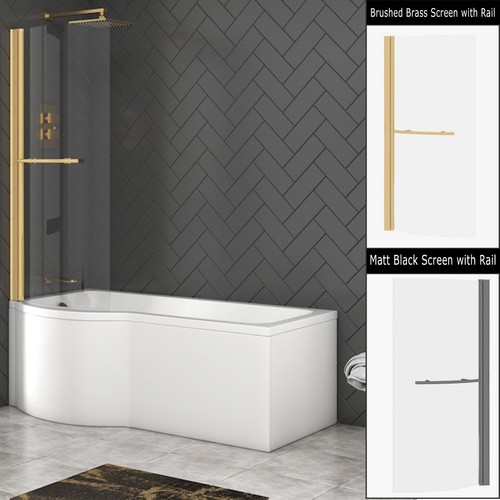 Shaped shower bath - p,