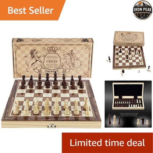 Chess set 12in - 12in, folding