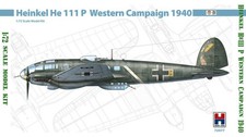 1:72 WWII Heinkel He 111 P Western Campaign 1940 scale model kit by Hobby 2000