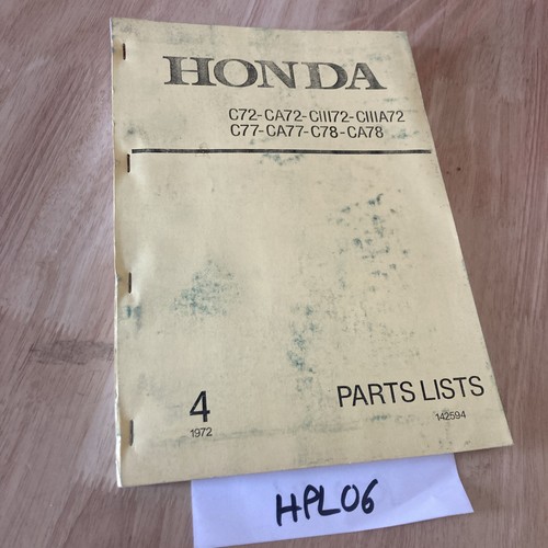 Honda c72 ca72 - c77, c78