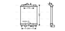 AVA Coolant Radiator PO2002