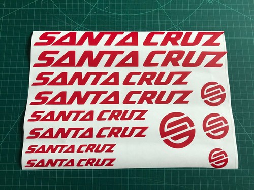 Santa cruz cycling decals - cruz,