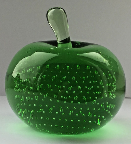 Green glass apple controlled - glass,