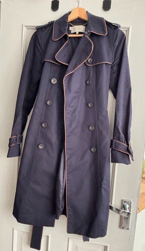 Hobbs navy trench coat size - hobbs,