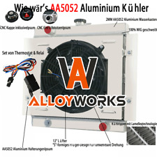 Radiator Aluminum 3 Row + Fan + Relay For Ford Escort MK1 MK2 RS2000 1968-1980