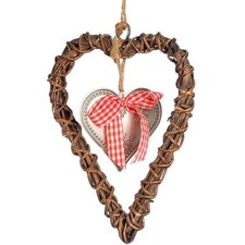WICKER & METAL TIN HANGING