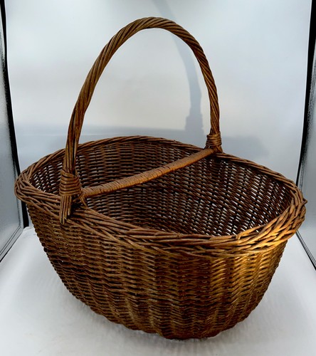 Large vintage woven - woven, oval