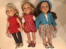 Three 18” DESIGN A FRIEND DOLLS - Pre-owned