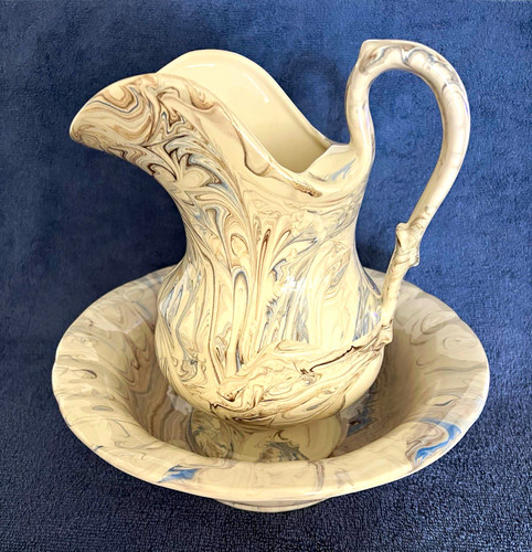 Marbled agate ware wash - agate,