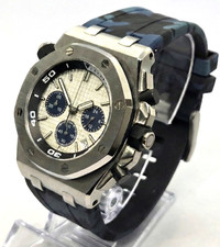 Seiko Mod WATCH Royal Seikoak powered by Seiko Movement VK63 - DOUBLE GREY-