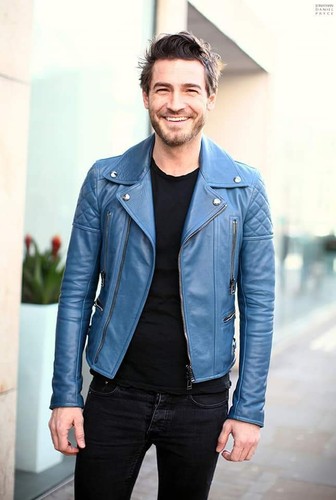 Men blue quilted - blue,