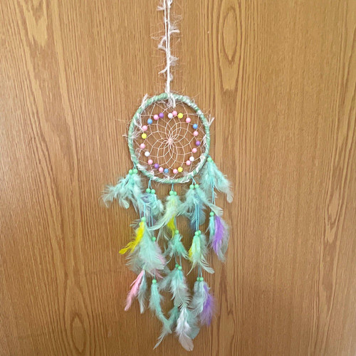 Green bohemian dream catcher - green,