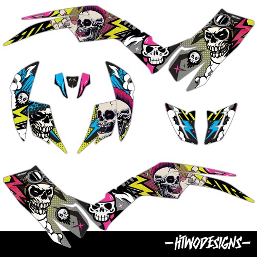 Quadzilla graphic kit - quadzilla,