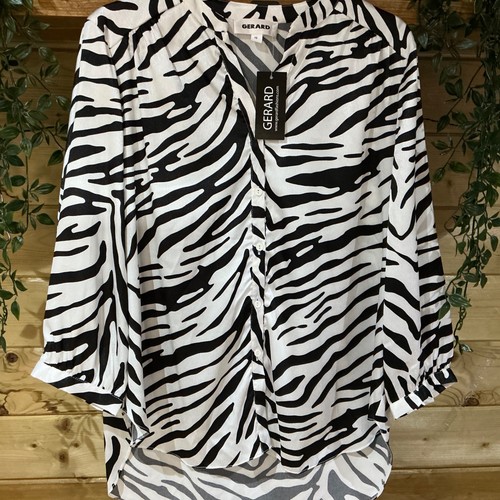 Gerard black white satin - black,