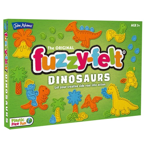 Fuzzy felt dinosaurs - ,