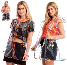 Womens CLEAR Raincoat Ladies