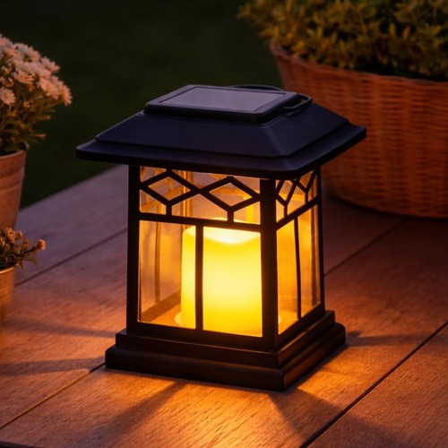 Solar flickering amber - flickering,