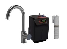 Single Lever 3-in-1 Instant Boiling Hot Water Tap – Gun Metal Full Kit