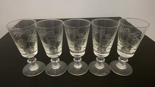 Vintage antique etched - x,