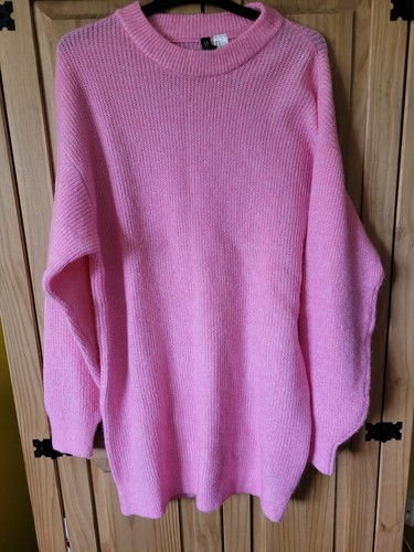 Women pink knit crew - knit,