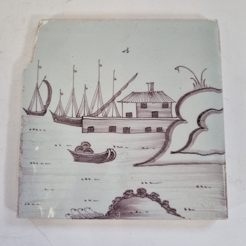 Antique 18thc delft manganese - antique,