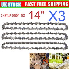 3 X For Husqvarna 120 Mark II Chainsaw Chain 14" 35CM 52 links 14 inch Bar Saw
