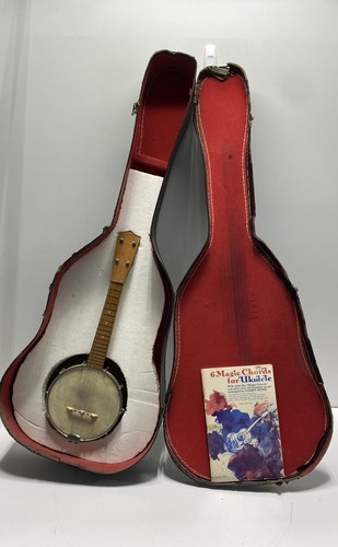 Vintage banjo ukulele - vintage,