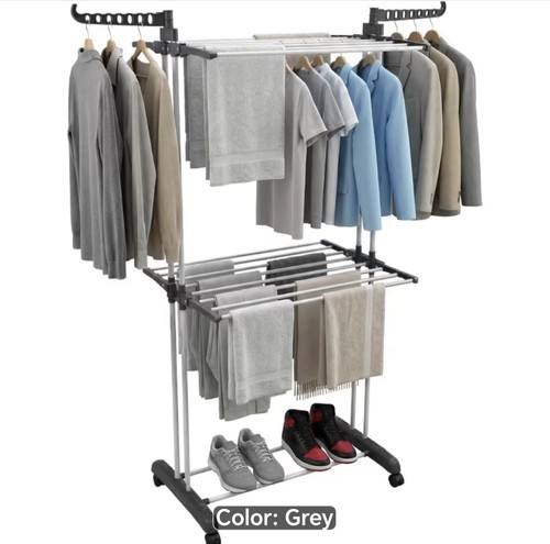 Tier foldable clothes airer - foldable,