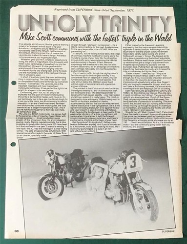 Laverda jota road test report - jota,