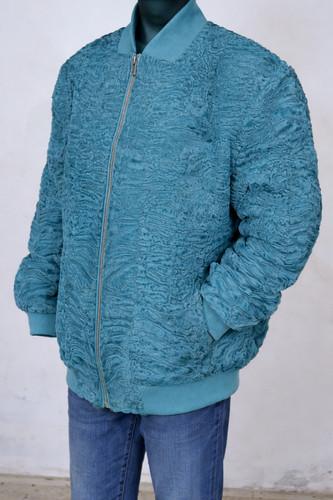 Turquoise real persian lamb - turquoise,