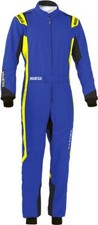 SALE! Sparco THUNDER Kart Karting Suit Blue/Yellow CIK FIA Approved adult kids