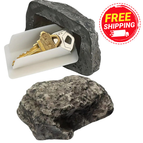 Door key rock hide - door, hidden
