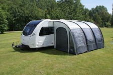 Leisurewize Ontario Ultimate Caravan Poled Porch Awning 390cm Charcoal LWPP2C