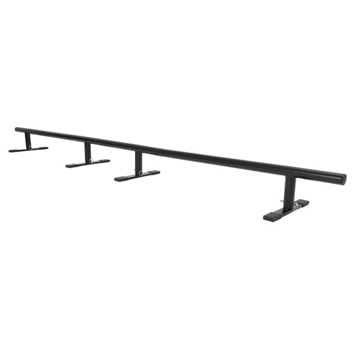 Black round skate rail - 99",