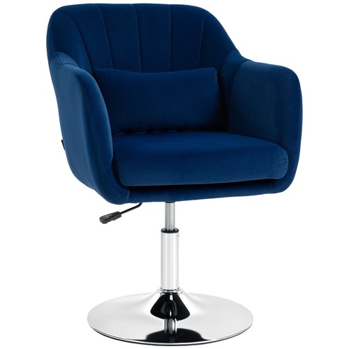 Homcom retro velvet swivel - homcom, tub