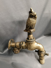 LARGE BRASS PARROT GARDEN TAP, RECLAIMED AND FULLY REFURBISHED GARDEN TAP