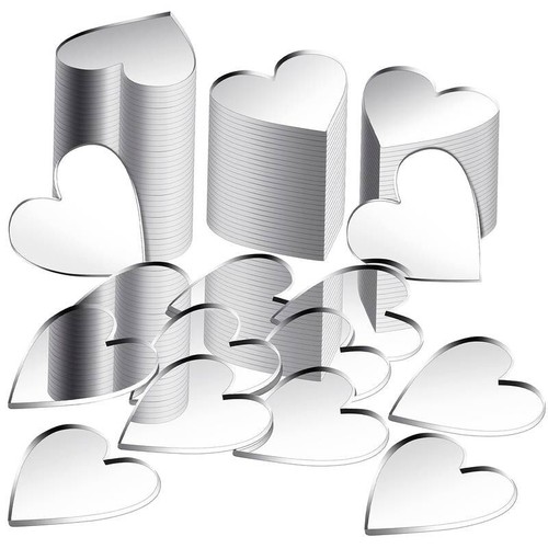 100pcs acrylic heart - heart, wall