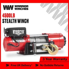 Stealth Electric Winch 12v 4500lb Steel Rope Wireless Remote Trailer Boat ATV 