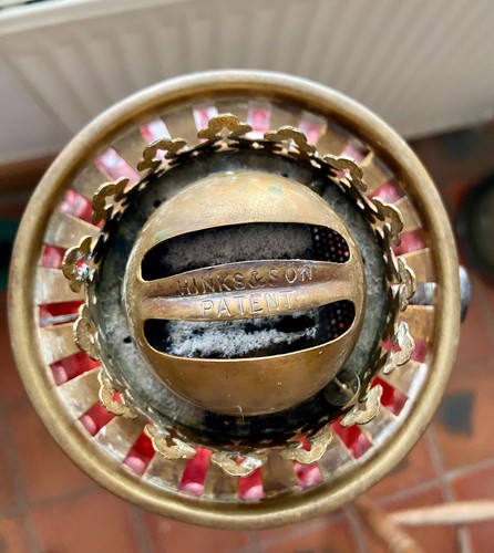 Victorian oil lamp burner - , by