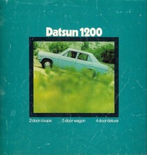 Datsun Nissan 1200 Sunny Early 1970s Australian Market Foldout Brochure FAIR