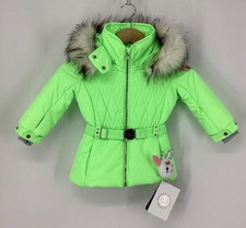 POIVRE BLANC KIDS MINI ROSE SKI JACKET LIME GREEN RRP £230 IB