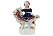 C. 1850 Staffordshire Girl on a Goat