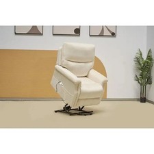 LOXLEY ELECTRIC RISE RECLINER ARMCHAIR BONDED LEATHER SOFA MOBILITY LIFT CHAIR