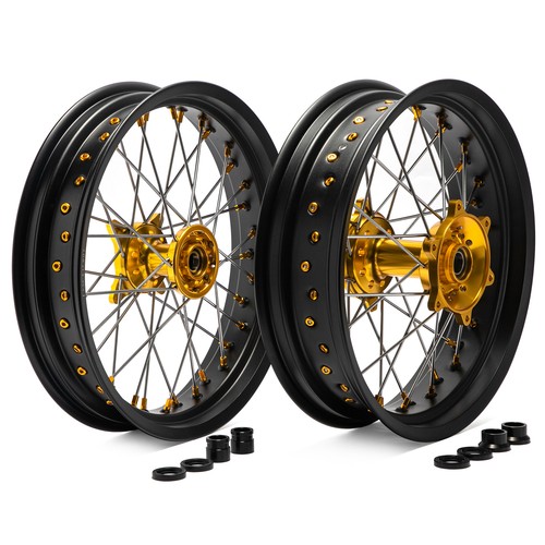 25 supermoto wheels - 17"x3.5/4.25,