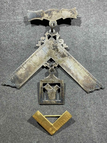 Antique vintage freemason - x2,